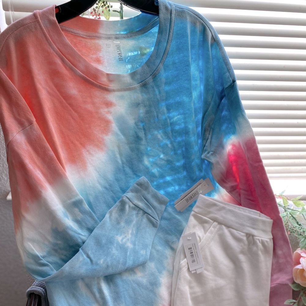 Pastel Tie Dye🍬Sweatshirt and shorts Set. S,M,L